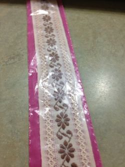 One inch brown trim (mfr: Wright)