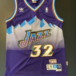 Utah Jazz Karl Malone #32 Hardwood Classics Adidas Size Small NBA