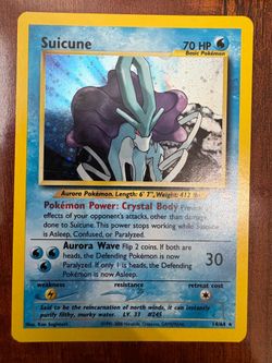 Pokemon Suicune 14/64 Neo Revelation Holo Rare Unlimited HP/Damaged 🧊