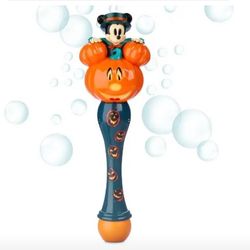 Disney Mickey Mouse Halloween Pumpkin Light-Up Bubble Wand