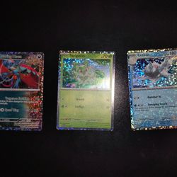 3 Brand New Holographic Pokemon Trading Cards