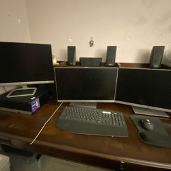 HP Intel i7 CPU With Keyboard And Mouse 2 Or 4 Monitors