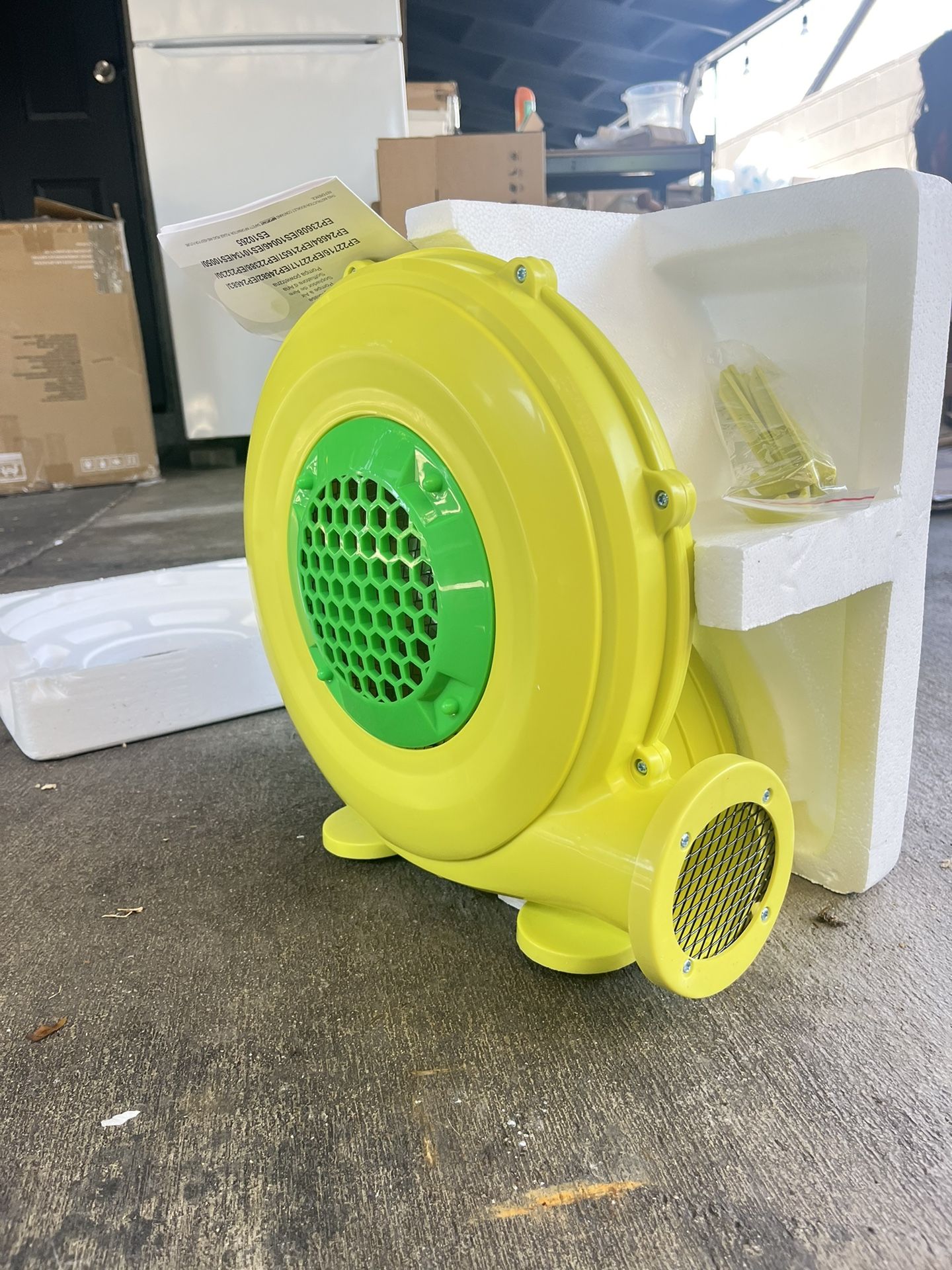 Air Blower, 480W Bounce House Blower, Commercial Inflatable Pump Fan, Air Blower for Inflatables, Perfect for Inflatable Bounce House, Water Slide,