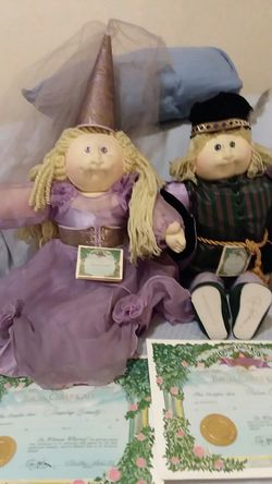 Xavier Roberts soft dolls sleeping beauty Prince charming 1987 only 1250 sets
