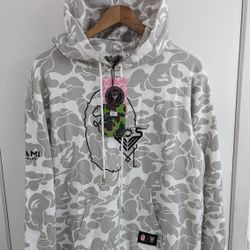 Inter Miami x Bape 30th Anniversary Hoodie Black Pink Grey Camo