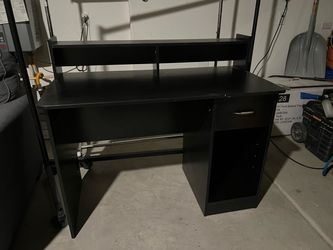Black desk