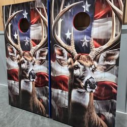 CUSTOM CORNHOLE BOARDS WITH BAGS 