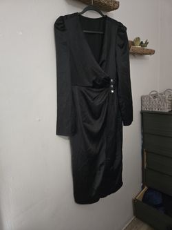 Black Silk Dress