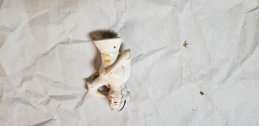 Two porcelian antique doll head body