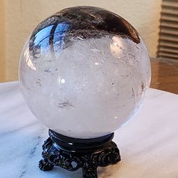1.7 Lb (767g) Garden Quartz Sphere Quartz Crystal 
