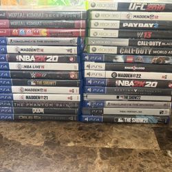 PS4 , PS3 , Ps2 , Xbox 360 Video Games 