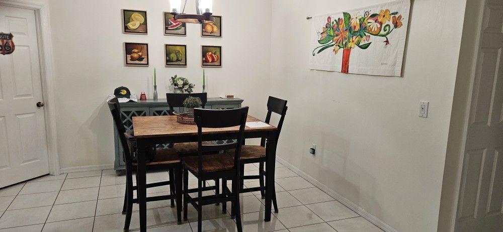 Table and Chairs Set High Top