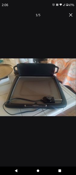 Presto Ceramic Nonstick Electric Griddle/Warmer Plus with Multifunction Tray