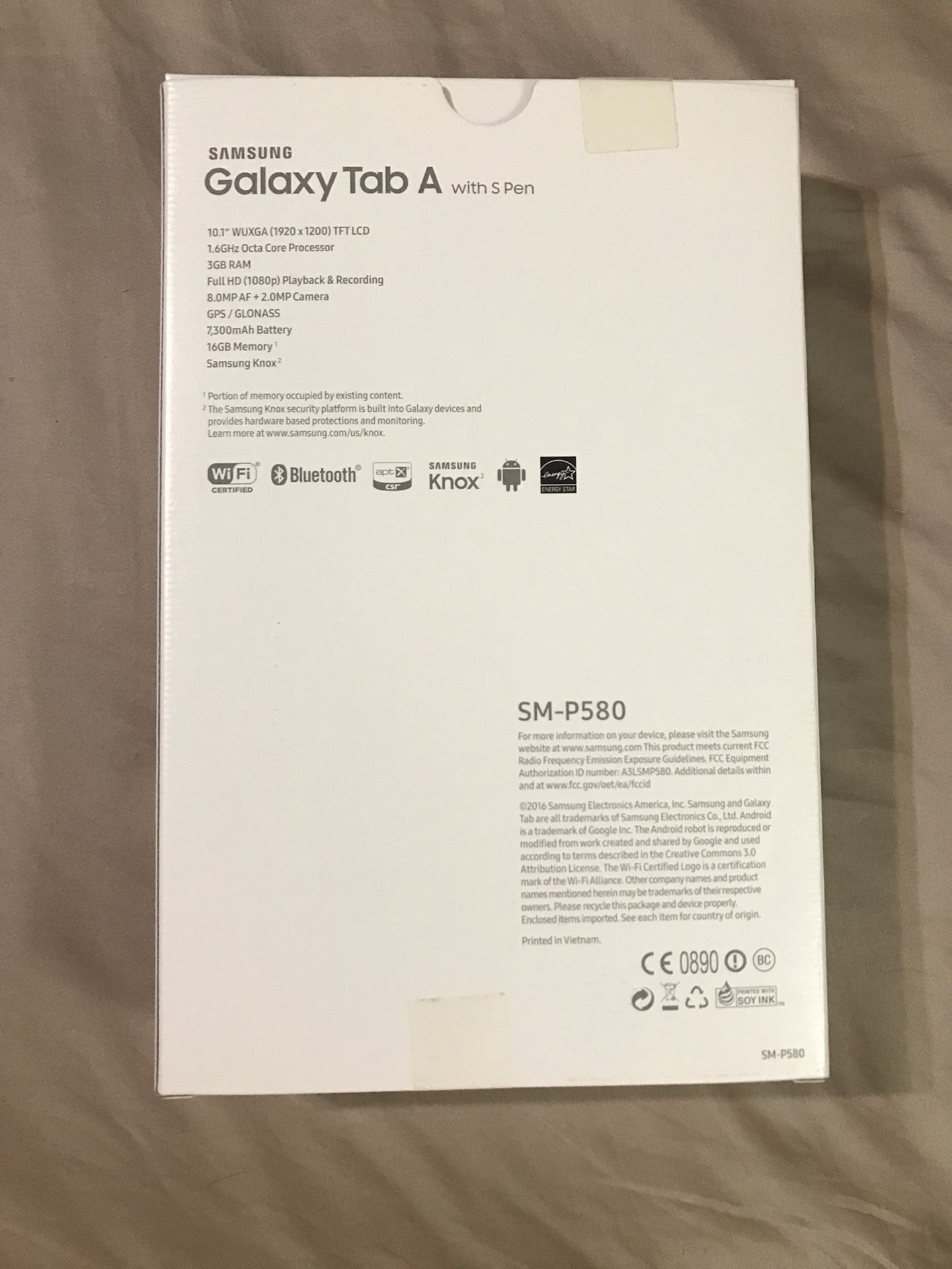 Samsung Galaxy Tab A 10.1” with S Pen