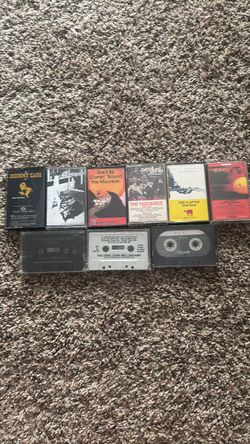 Lot of 9 Vintage Cassette Tapes