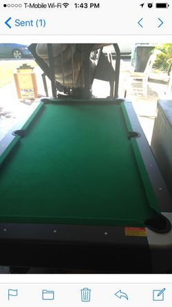 Pool/pimpón table with accessories