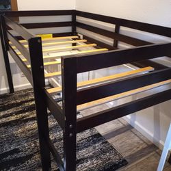 Kids Twin Size Bed w/attachable Slide and Mattress 