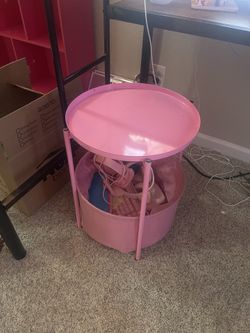 Pink Side Table