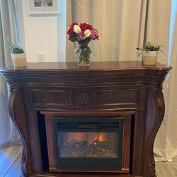 Fireplace and mantle
