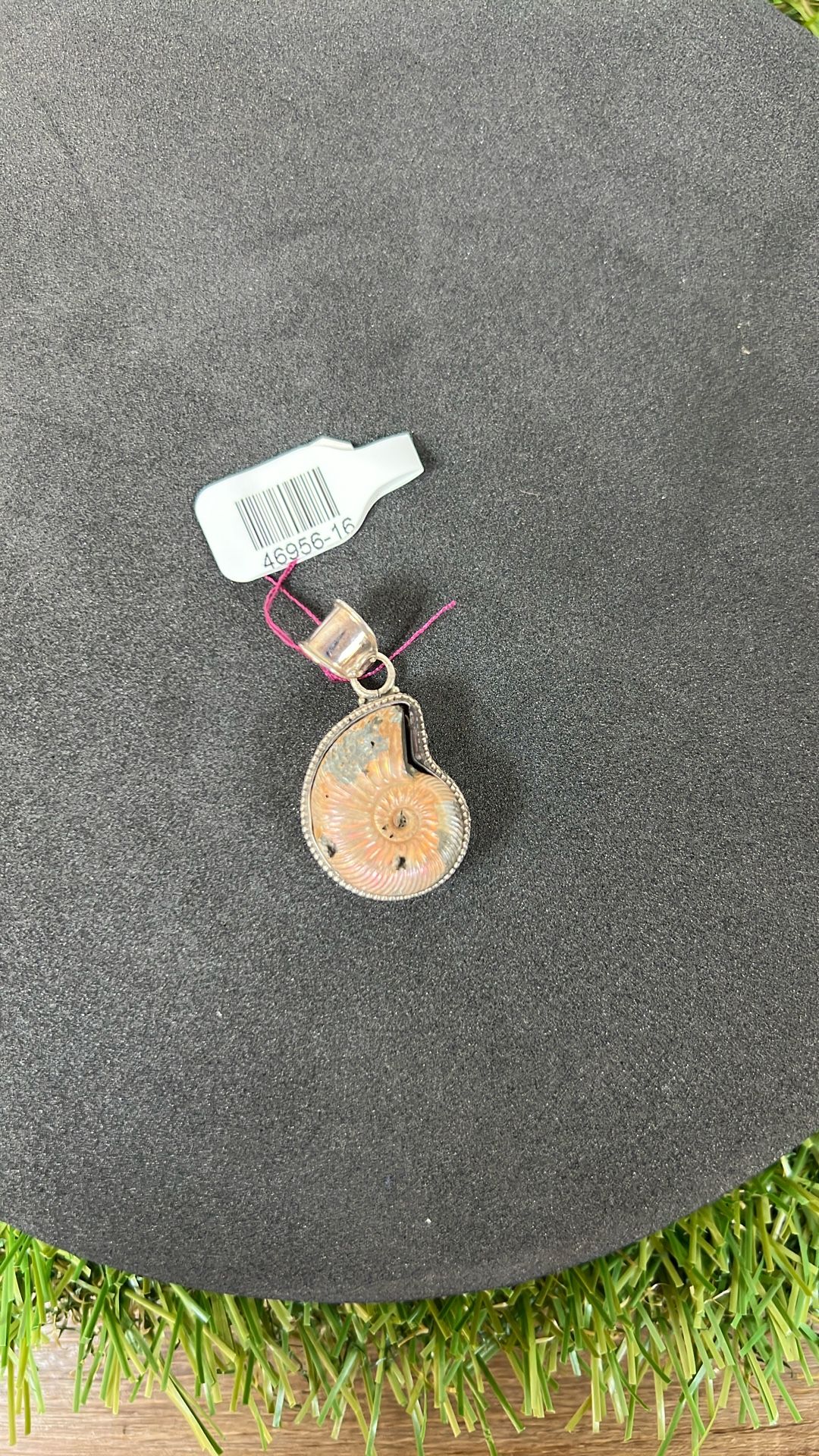 Sterling Silver Ammonite Pendant