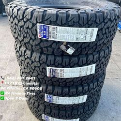 285/70R17 LT BFGoodrich KO2 New Set of Tires Installed and Balanced Set de Llantas Nuevas Instaladas y Balanceadas