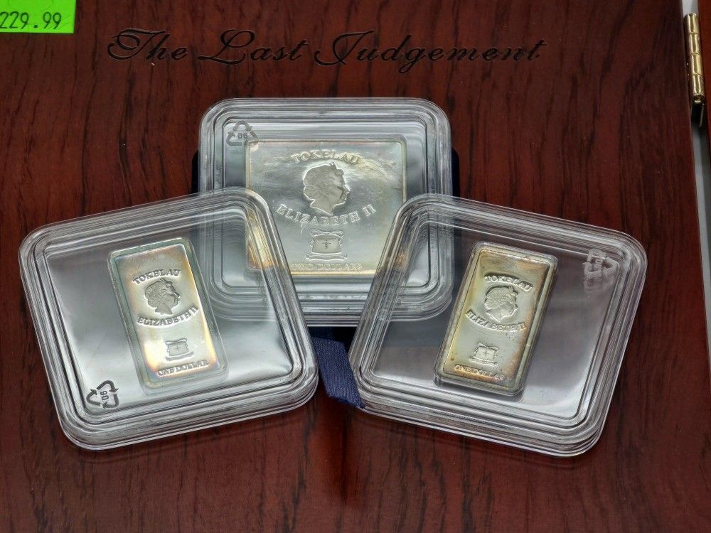 2013 2oz 3-PC "The Last Judgment" Silver .999 Bars