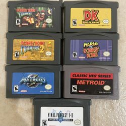 Nintendo Gameboy Advance Games GBA DK Metroid 