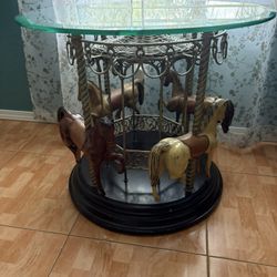 Horse End Table