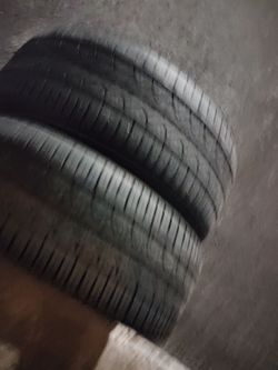 (2) 205 55 16 used tires Continental 80% tread
