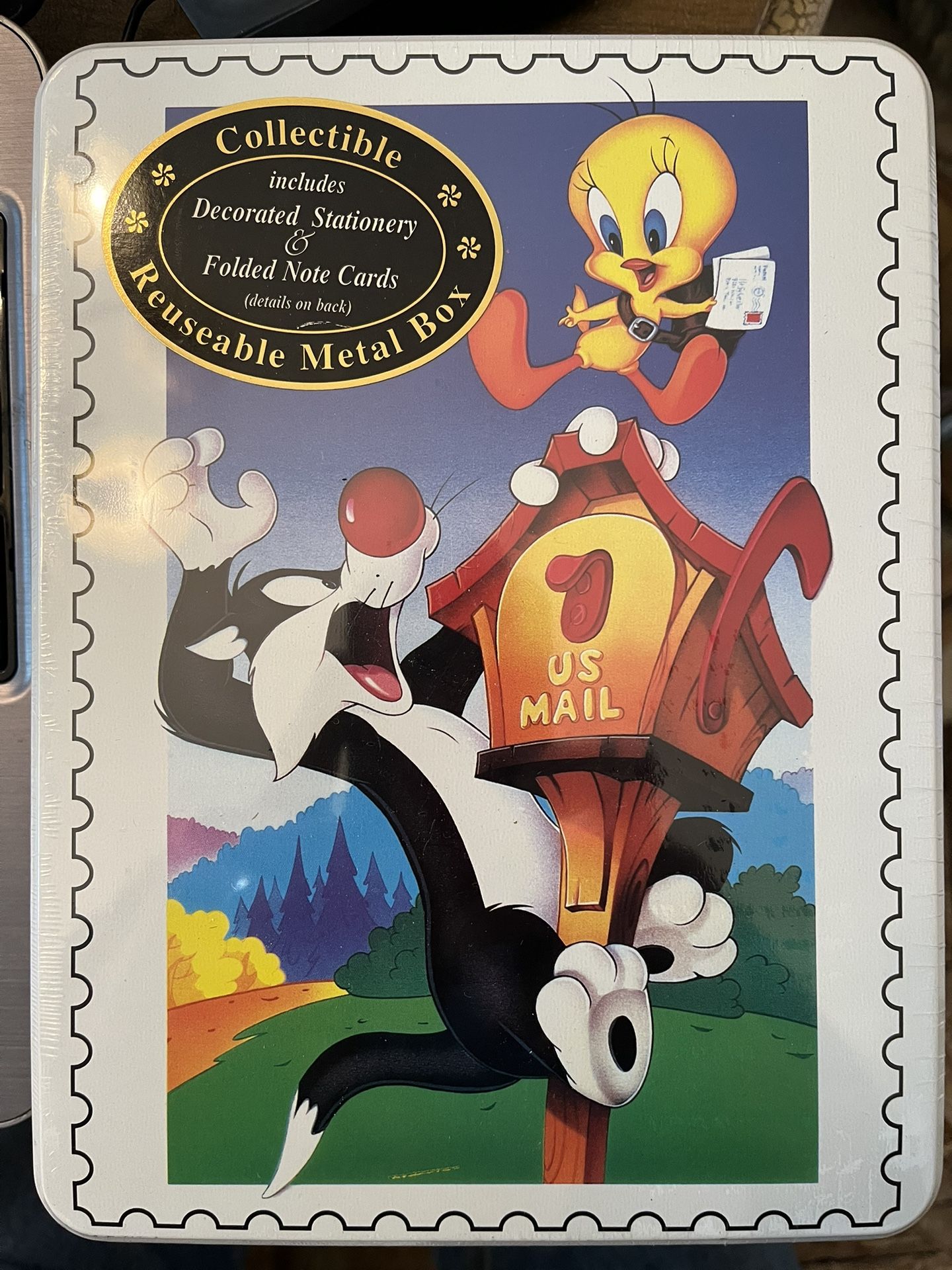 1998 Sylvester And Tweety Bird stationary Box