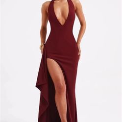 Women's Deep V Neck Sleeveless Backless Maxi Dress Club Party Long Dress
