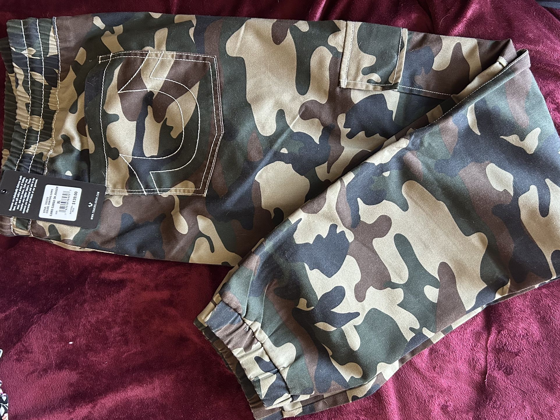 True Religion Camo Cargo Pants
