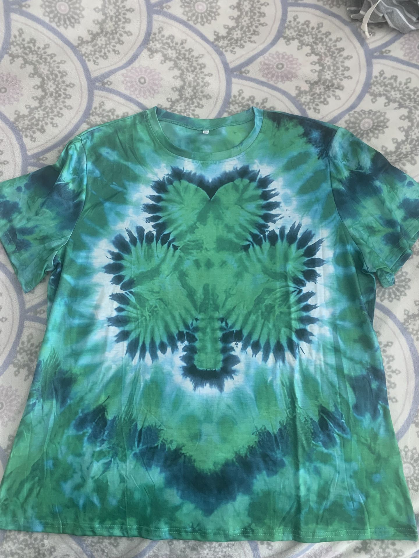 Plus Women’s Four Leaf Clover Short Sleeve Shirt - 2X