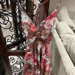 Very Sexy Open Back With Lace Summer Dress 