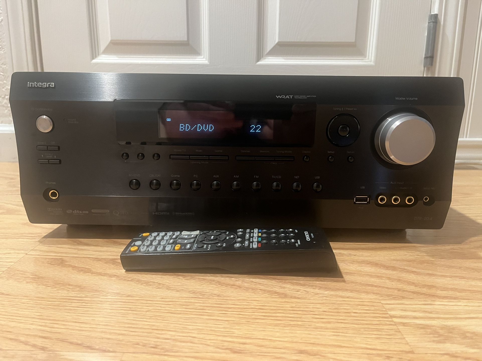 Integra DTR-20-4 HDMi AV Receiver W/Remote (Excellent Condition)