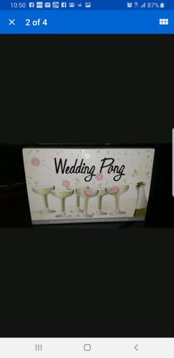 Wedding and event pong game