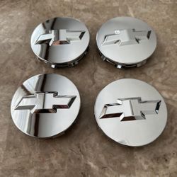Chevrolet chevy Gloss Chrome 2014-2021 For Suburban Tahoe Wheel Center Hub Caps 83mm.   Comes new in packaging   4Pack Gloss Chrome 2014-2021 For Subu