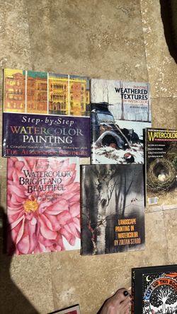 Watercolor books lot of 5