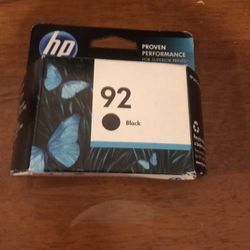 HP ink cartridge Black 92 $5.00