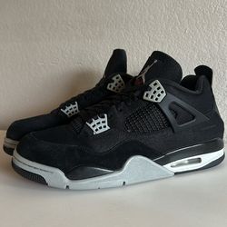 Nike Air Jordan 4s Black Canvas