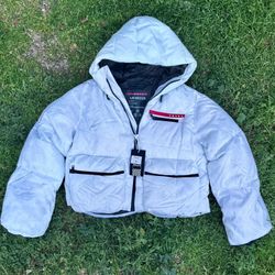 Prada Puffer Jacket | Womens Crop Top 