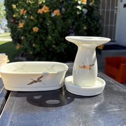 Vintage Takahashi toothbrush and soap set