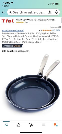 Blue Diamond Cookware Set Non Toxic Brand New