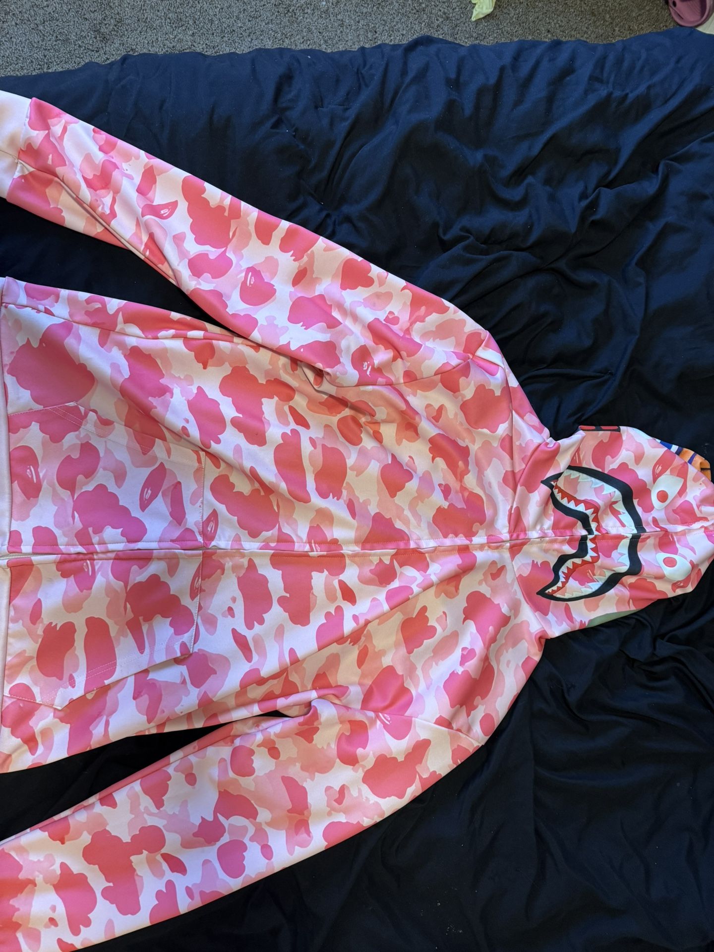 a bathing ape (bape) zip up hoodie