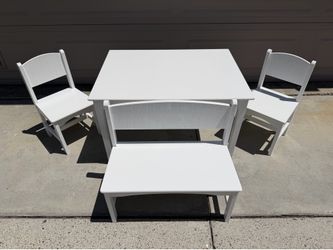 Kids Table with Chairs and Bench