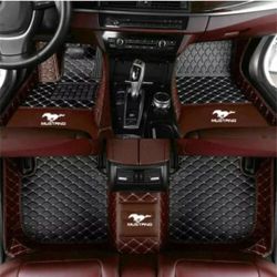 Ford Mustang 2008-2014 Car Floor Mats Custom Waterproof Carpets Front Rear