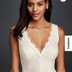 Lace v-neck Sheath Wedding Dress