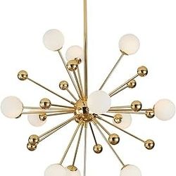 MCM Sputnik Chandelier- 10 Bulb- 26" Wide