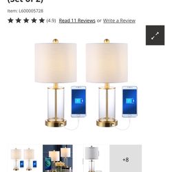 Table Lamp With USB charger 