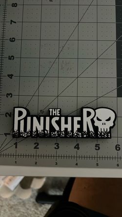 The punisher logo gaming room decor